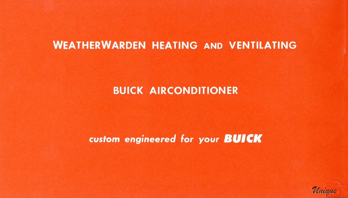 1953 Buick Heating And Air-Conditioning Folder Page 7
